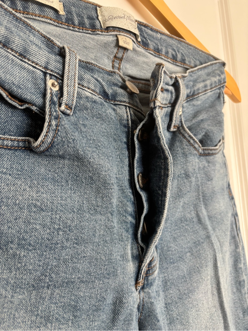 Universal Thread Mid Rise 80s Slim Button Fly- 8 - Picture 3 of 4